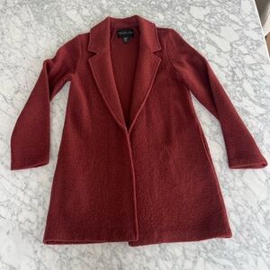 Rachel Zoe Red Open Front Coat